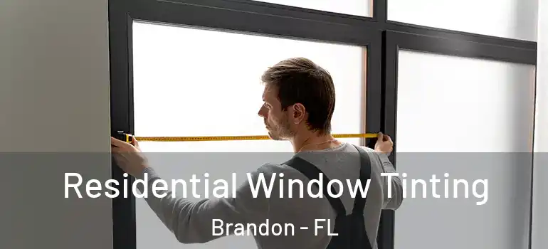  Residential Window Tinting Brandon - FL