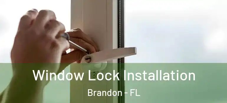  Window Lock Installation Brandon - FL