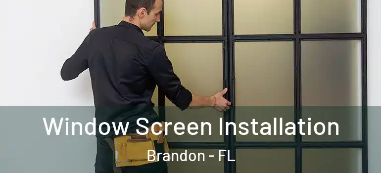  Window Screen Installation Brandon - FL